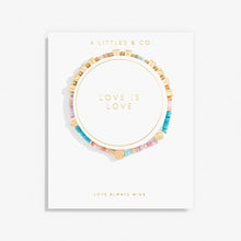 Load image into Gallery viewer, Bridal Happy Little Moments &#39;Love Is Love&#39; Bracelet In Gold-Tone Plating