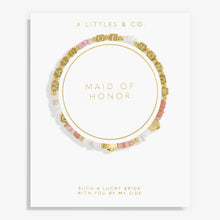 Load image into Gallery viewer, Bridal Happy Little Moments &#39;Maid Of Honor&#39; Bracelet In Gold-Tone Plating