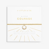 A Little 'Courage' Bracelet In Gold-Tone Plating