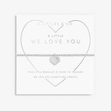 A Little 'We Love You' Bracelet in Silver Plating