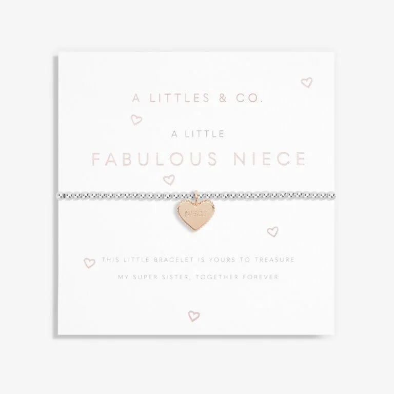A Little 'Fabulous Niece' Bracelet In Silver Plating And Rose Gold-Tone Plating