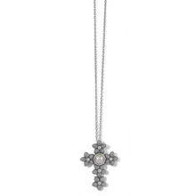 Load image into Gallery viewer, Bloom Cross Pearl Necklace