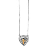 Cross Roads Heart Necklace