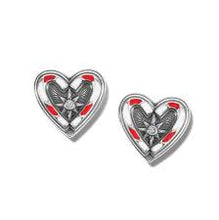 Load image into Gallery viewer, Candy Cane Sweetheart Earrings