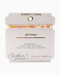 Girl Mom Morse Code Bracelet