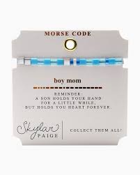 Boy Mom Morse Code Bracelet