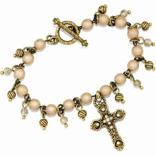 Isabella Cross Toggle Bracelet