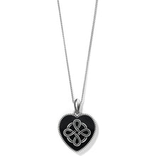 Load image into Gallery viewer, Interlok Noir Reversible Heart Necklace