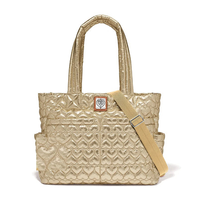 Gold Kameron Metallic Utility Tote