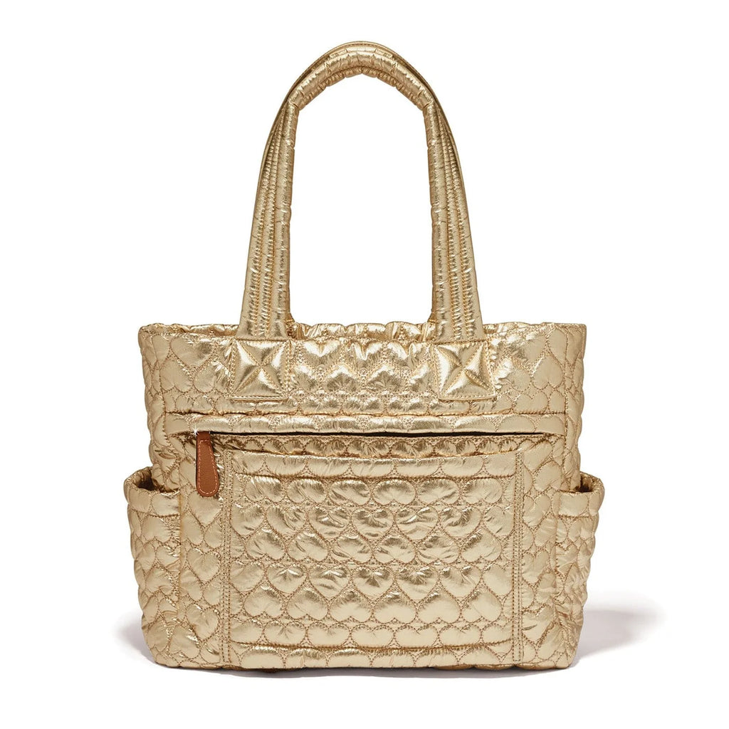 Gold Kameron Metallic Utility Tote