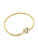 Ari Heart Gold Stretch Bracelet