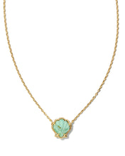 Load image into Gallery viewer, Brynne Gold Shell Short Pendant Necklace