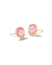 Load image into Gallery viewer, Brynne Gold Shell Stud Earrings