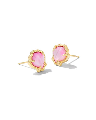 Brynne Gold Shell Stud Earrings