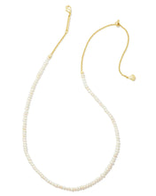 Load image into Gallery viewer, Lolo Gold Strand Necklace In White Pearl