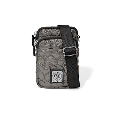 Pewter Kora Metallic Mini Utility Bag