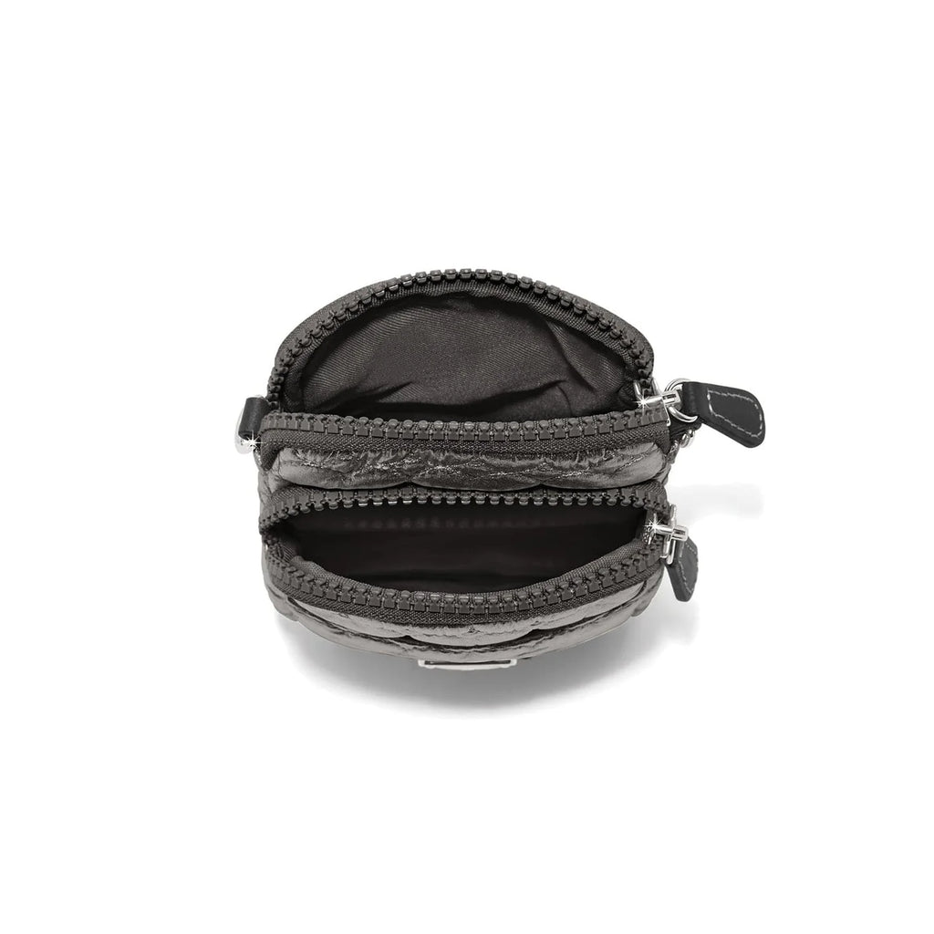Pewter Kora Metallic Mini Utility Bag