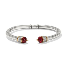 Load image into Gallery viewer, Meridian Red Open Hinged Bangle