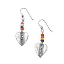 Load image into Gallery viewer, Mingle Medley Beaded Heart French Wire Earrings