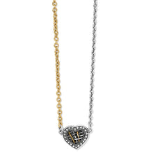 Load image into Gallery viewer, Neptune&#39;s Rings Woven Petite Heart Necklace