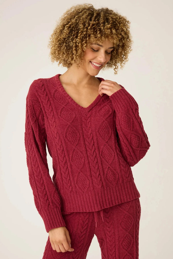 Cozy Chenille Cable Knit