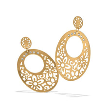 Load image into Gallery viewer, Gold Posh Garden Post Drop Earrings