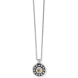 Pebble Dot Medalion Petite Reversible Necklace – Topaz