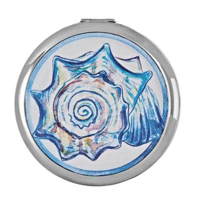 Calypso Seashell Leather Travel Mirror
