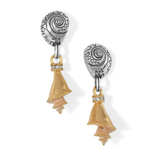 Load image into Gallery viewer, Shells Duo Post Drop Earrings