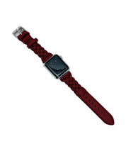 Load image into Gallery viewer, Sutton Braided Leather Watch Band - Chili Pepper