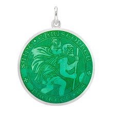 Load image into Gallery viewer, St Christopher Enamel Large Medal