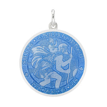 Load image into Gallery viewer, St Christopher Enamel Medium Medal