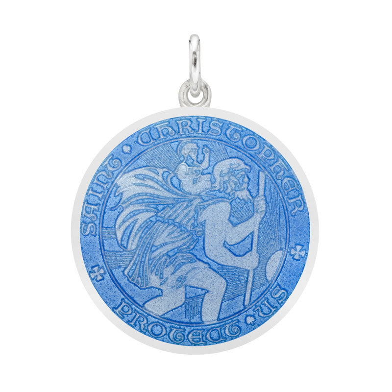 St Christopher Enamel Medium Medal