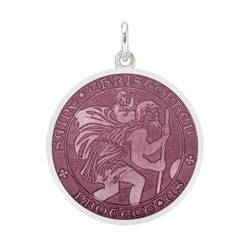 St Christopher Enamel Medium Medal