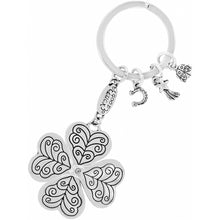 Load image into Gallery viewer, Lucky Clover Heart Key Fob