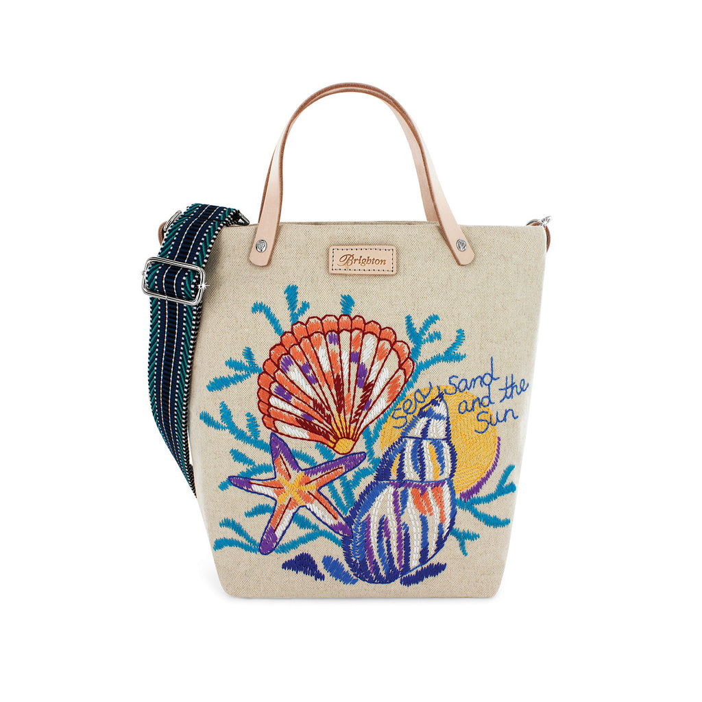 Sea Sand Sun Embroidered Medium Messenger Bag
