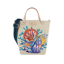 Load image into Gallery viewer, Sea Sand Sun Embroidered Medium Messenger Bag