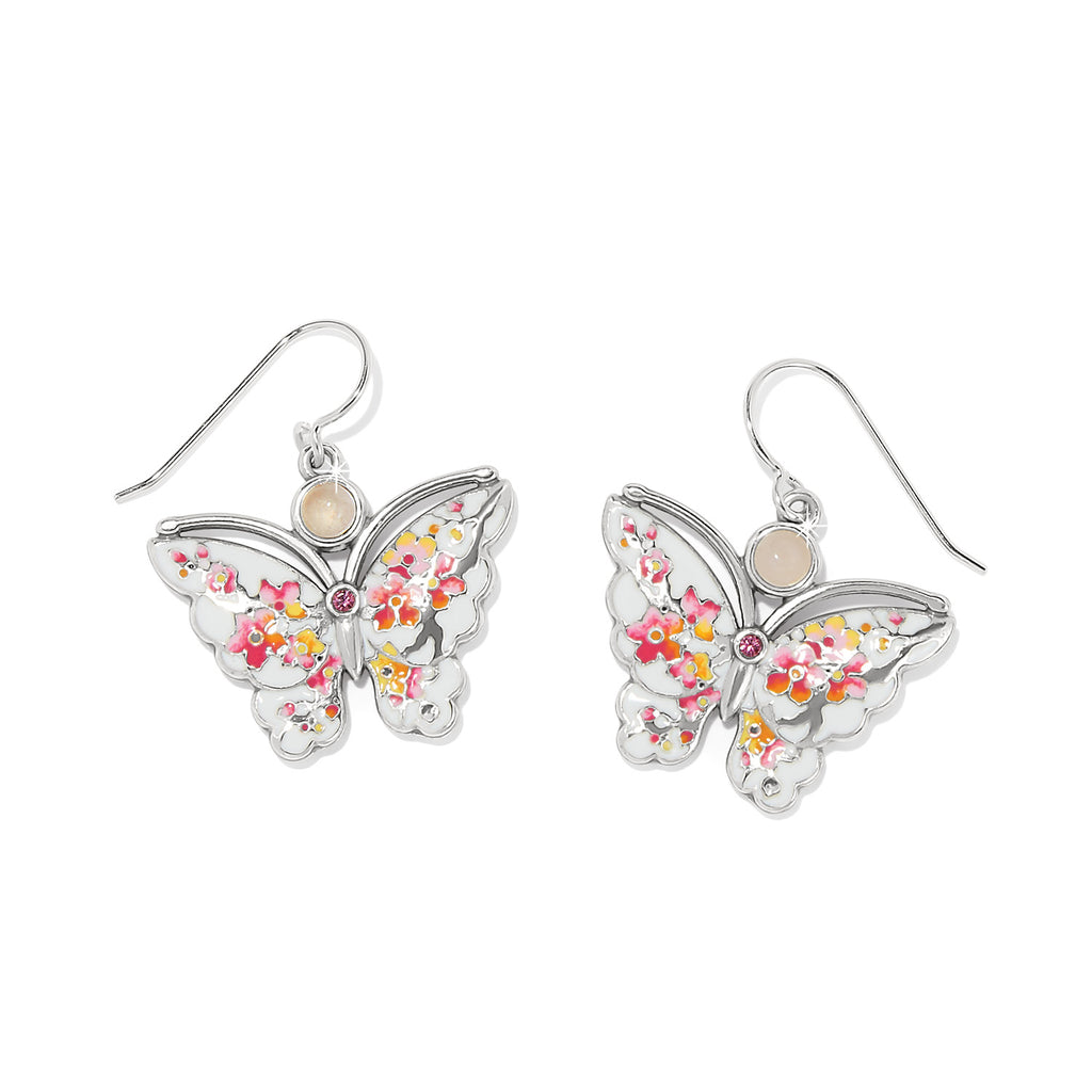Kyoto In Bloom Saura Butterfly French Wire Earrings