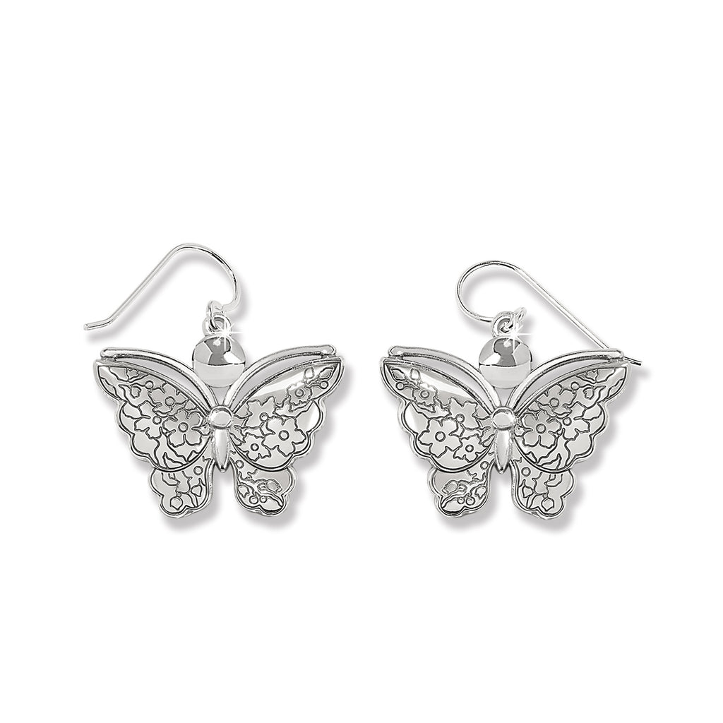 Kyoto In Bloom Saura Butterfly French Wire Earrings